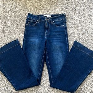 KanCan Blue Flare Wide Leg Jeans with Retro Charm